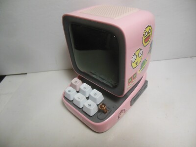 Divoom Ditoo Plus Retro Pixel Art Bluetooth Speaker & Alarm Pink UNTESTED