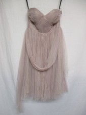 JENNY YOO COLLECTION Pink Strapless Dress Lace Prom Size 6    +P-5