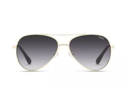 Quay Australia First Class Aviator Sunglasses Gold Smoke NWT  display picture 1