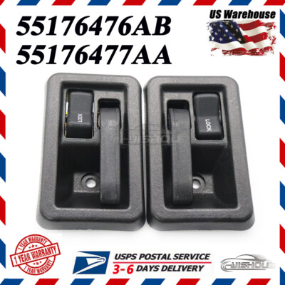 Pair Of Interior Door Handles For 1987-2004 Jeep Wrangler YJ & TJ – Left + Right