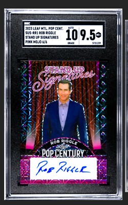 2023 Leaf Pop Century Stand Up Signatures Rob Riggle Auto SGC 10 6/6 | eBay