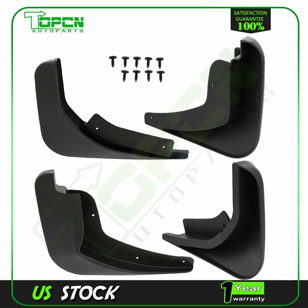 For 2011-2019 Ford Fiesta Front + Rear Mud Flaps Splash Guard Fender Mudguards