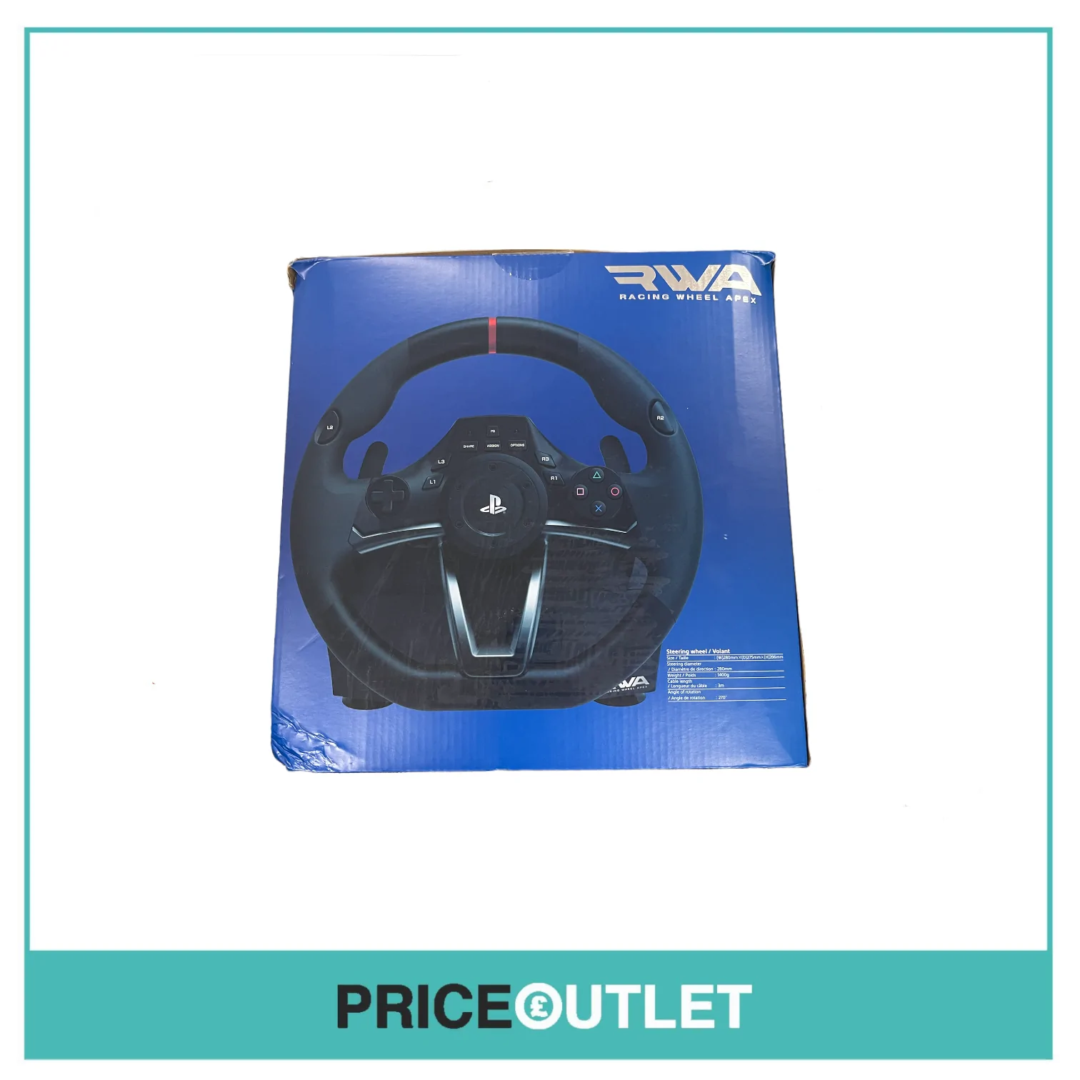 Hori Racing Wheel Apex PS3/4 PreOwned eBay