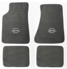 New! 1994 - 1996 Chevy Impala Carpet Floor Mats Gray w/ Embroidered Logo Silver