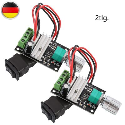 2 Tlg 3A 80W 6V~24V PWM 1203BB DC Motor Speed Controller Adjustable Reversible