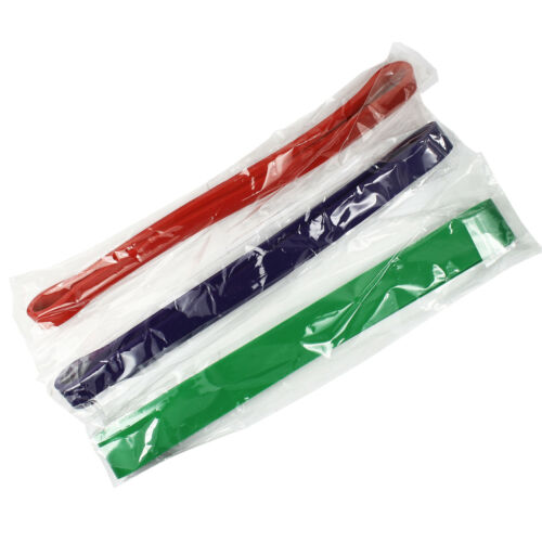 Set of 3 Heavy Duty Resistance Band Loop Exercise Yoga Workout Power Gym Fitness - Picture 4 of 7