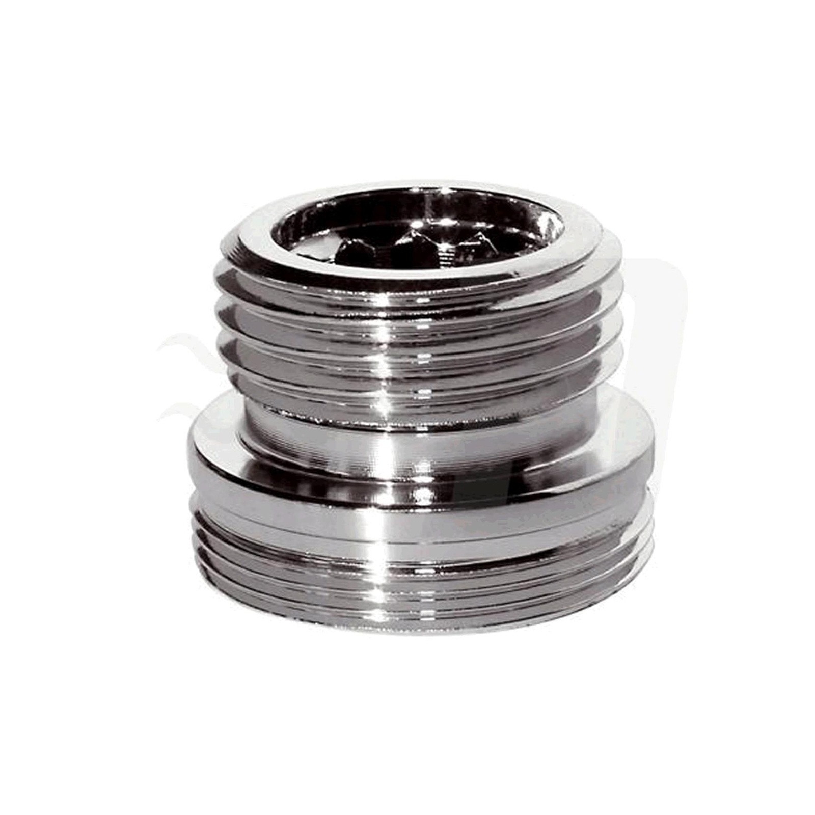 ADATTATORE RIDUZIONE IN OTTONE CROMATO 1/2M X M 24 PER MISCELATORE RUBINETTO