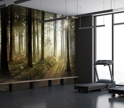 3D Forest Tree 31415NA Business Wallpaper Wall Mural Self-adhesive Commerce Fay
