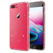 Glitter Case for iPhone 8 Plus/7 Plus, 5.5-Inch, Bling Cover for Women and Girls