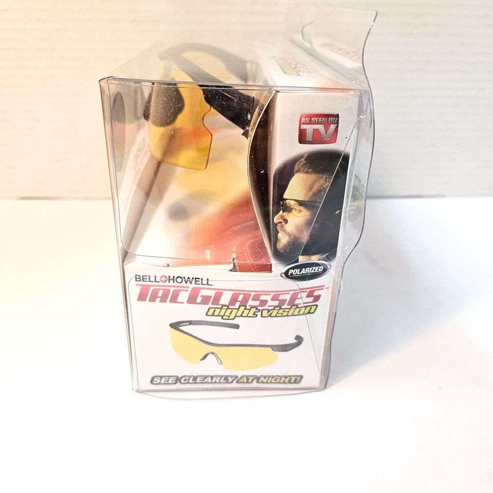 NUEVO Bell + Howell TacGlasses Visión Nocturna Reduce el Deslumbramiento Gafas No Rx Nuevo en Caja Foto 4 de 4