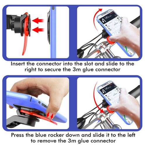 Compatible For Quad Lock Bike Motorcycle Phone Mount Holder Handlebar Bracket - Picture 12 of 15