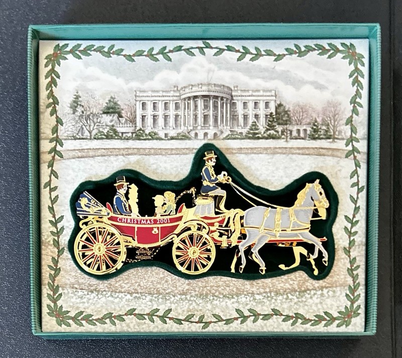 2001 White House Historical Association Christmas Ornament- Original Box! Nice!
