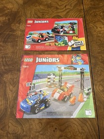 LEGO Juniors City Race Car Rally Complete Set 10673 With Manuals Retired 2014