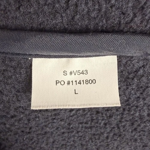 Vuori Idyllwild Sherpa Jacket Men's Size Large Navy Blue Full Zip Logo  image 11