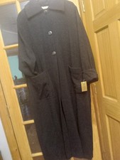 Avoca Women's Black100% Wool Overcoat M nwt