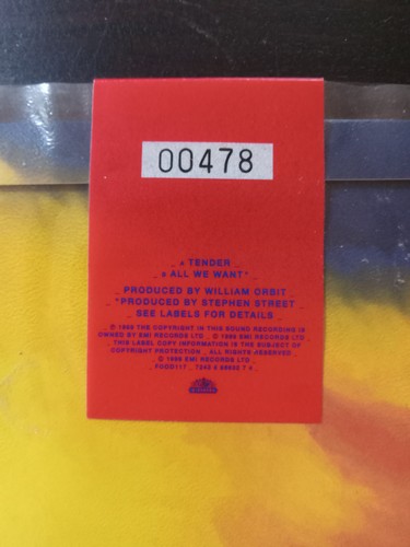 Blur 7" Record Single Limited Edition, Numbered, Blue Vinyl Still Sealed Indie - Picture 2 of 5