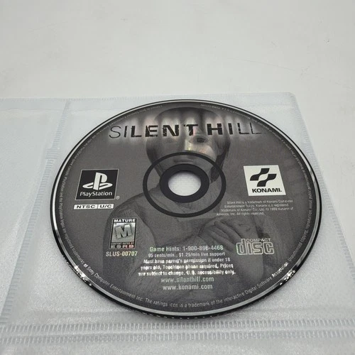 Silent Hill PlayStation One PS1 Black Label Disc Only Konami Horror Game Tested
