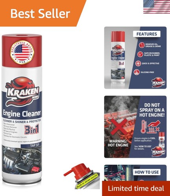 #ad Engine Cleaner Spray 1x12.3 fl. Oz Degreaser for Engine Bay Gunk and Motor $26.97
