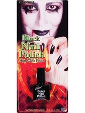 High Gloss Finish Black Nail Polish Costume Accessory