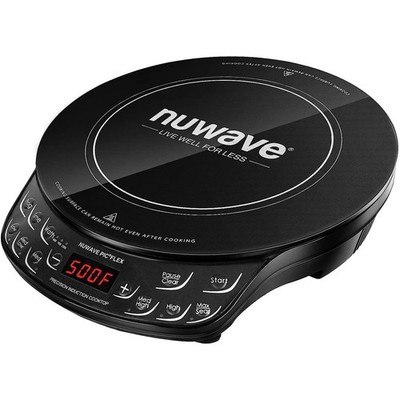 Nuwave Flex Induction Cooktop 10.25'' Ceramic Glass 100-500°F 600 900 1300W Black