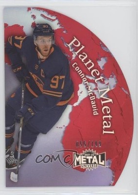 2021-22 Skybox Metal Universe Planet Red Achievement 55/199 Connor McDavid 0t02