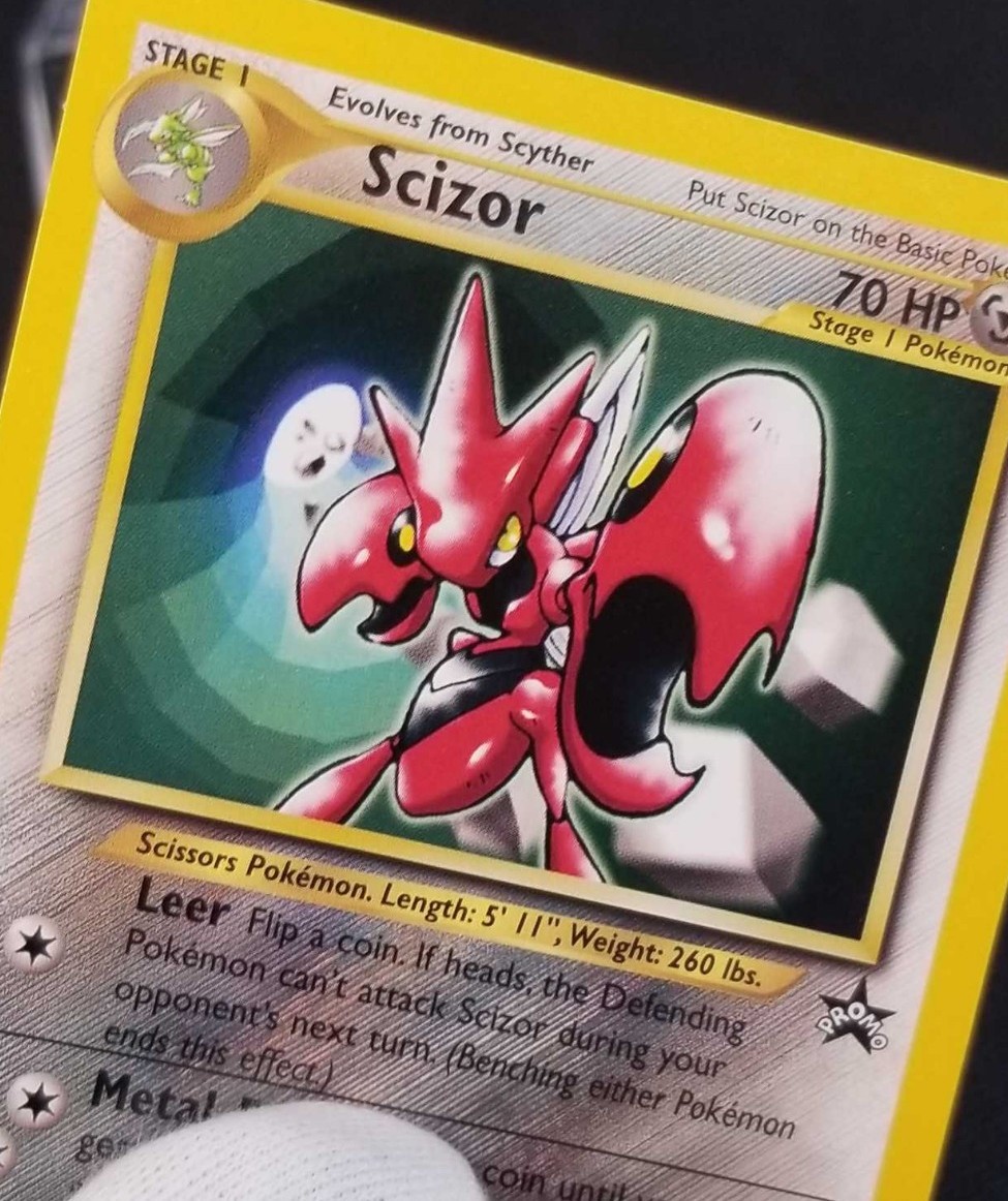 [NM] Scizor Black Star Promo Card #33 Pokémon League 2001 Wizards Of The Coast