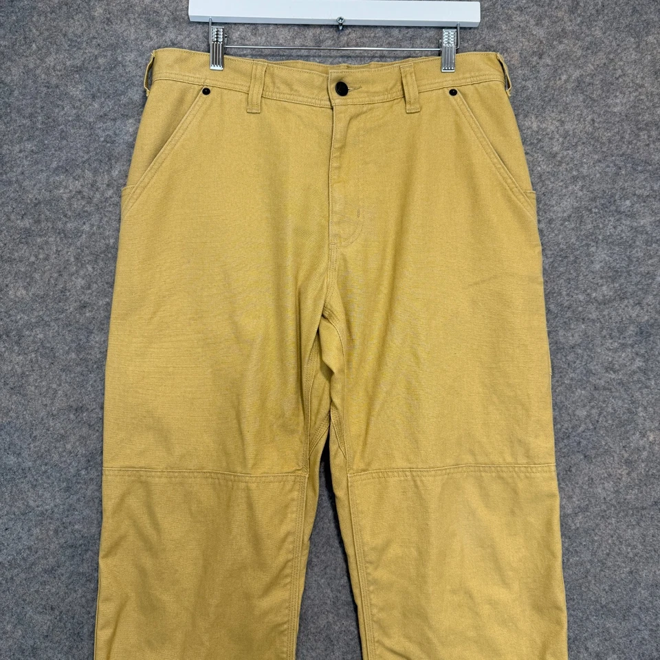 Patagonia Forged Hemp Double Knee Canvas Pants Mens 34 34x32 Work Rugged Yellow - Image 2 of 4