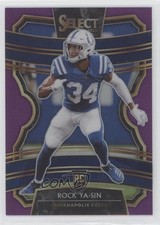 2019 Panini Select Concourse Purple Prizm 67/75 Rock Ya-Sin #85 0gg
