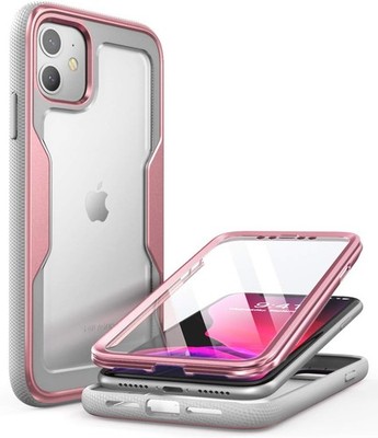 i-Blason for Apple iPhone 11 6.1'' Full Body Rugged Stand Case W/Screen Protector