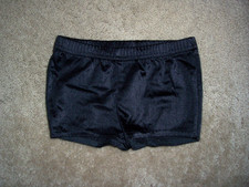 Girls KELLE Black Dance Gymnastics Shorts Size Small Child