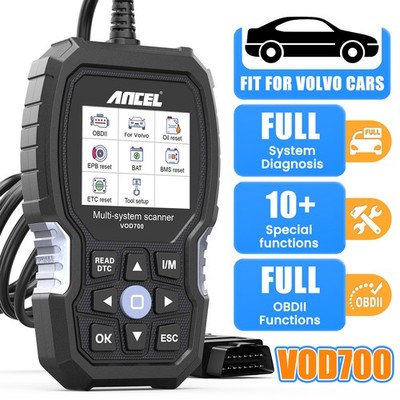 Ancel VOD700 OBD2 Scanner Diagnostic Tool Fit For VOLVO Full