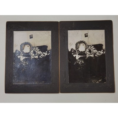 Antique Post-Mortem Memorial Photos Set Ohio Victorian Photo 4x6
