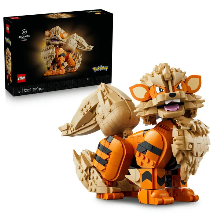 Lego Unisex Pokémon Arcanine - Building Set For Adults, Ages 18+ - Collectible Figure For Display - 72160 - Immagine 10
