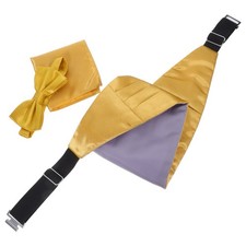 Formal Suit Accessories Wedding Waistcoat Men Bowtie and Pocket Squares