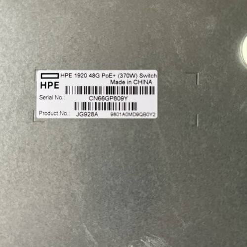 HPE OfficeConnect 1920 JG928A 48-port Gigabit PoE+ Switch /w Rackmount ears - Picture 7 of 7