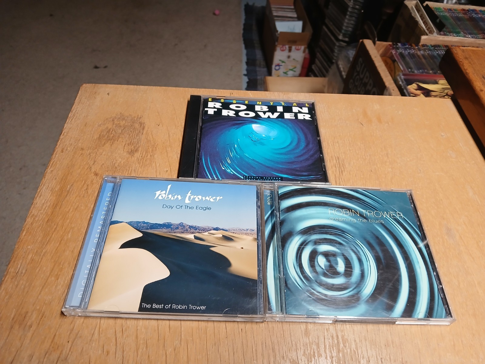 Robin Trower cd lot/3 Essential,Dreaming the Blues,Day of The Eagle