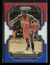 2021-22 Panini Prizm #262 Amar'e Stoudemire Red White and Blue Suns