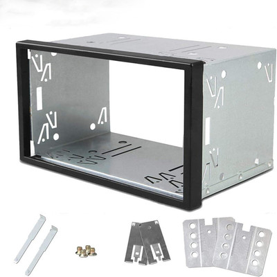Universal Double 2 Din Car Player Stereo Radio Replacement Fitting Cage Kit Inst