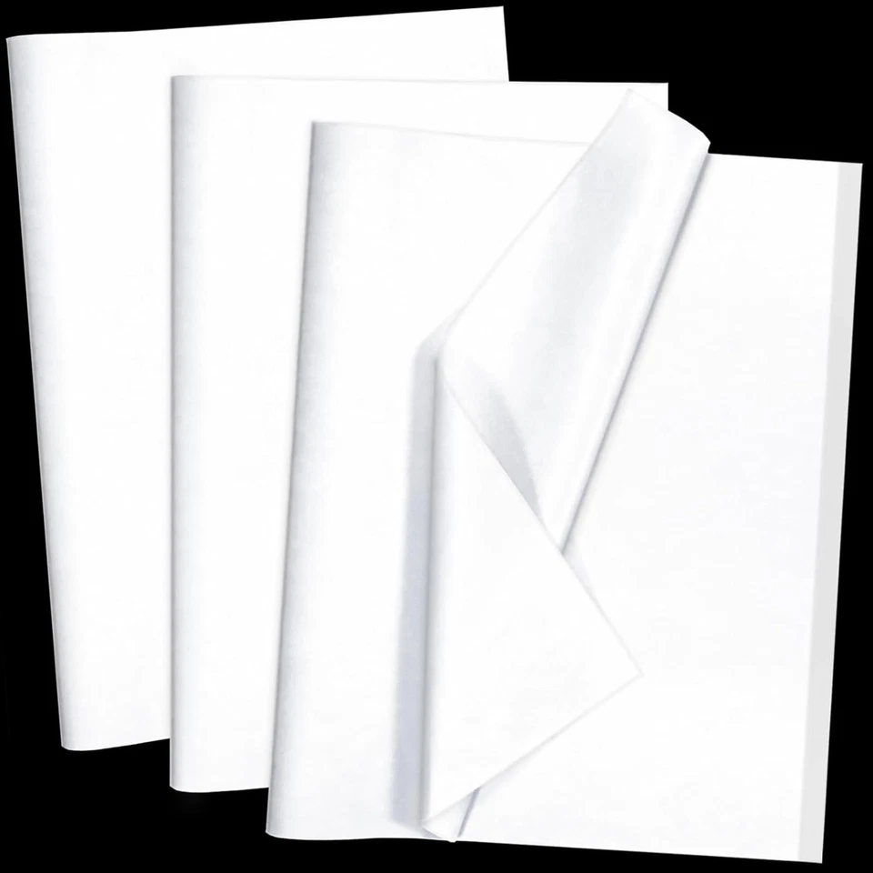 VALUEMAILERS White Tissue Paper 15" x 20" 20" x 30" Packing Wrapping Cushioning Void Fill
