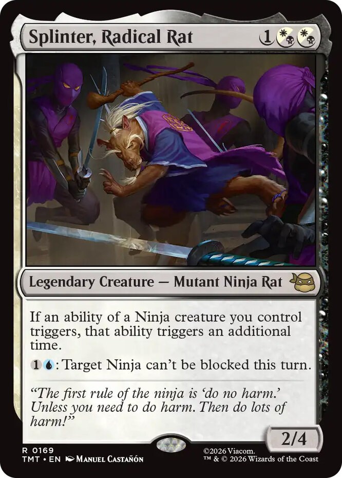 Splinter, Radical Rat Light Play, English Teenage Mutant Ninja Turtles