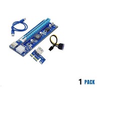 PCI-E 1x to 16x Powered USB 3.0 GPU Riser Extender Adapter Card VER 009S PLUS