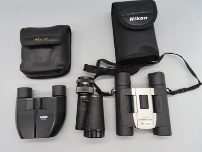 #SE5202# Nikon Sportlite 10x25, Steinheil 6x30, Revue 5x23 Fernglas Feldstecher