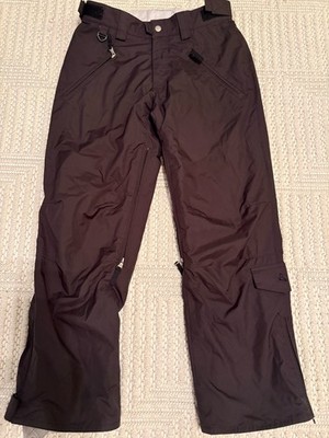 Turbine Boardwear Womens Snowboarding Pants (Medium) Black+Measurements 