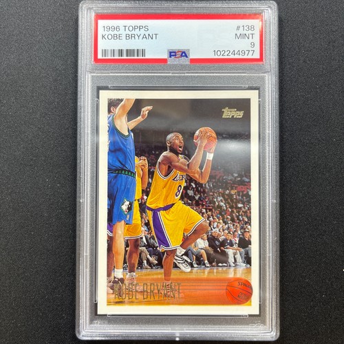 Kobe Bryant PSA 9 Rookie RC 1996 138 Lakers Topps NBA