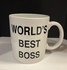 The Office Large 20oz Ceramic Mug World's Best Boss New Coffee Dunder Mifflin