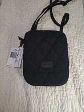VERA BRADLEY RFID Mini Hipster Crossbody Bag Ultralight BLACK - NWT $75