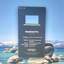 Apple MacBook Pro 16-inch 2019 Intel Core i7 16GB 512GB SSD Silver macOS