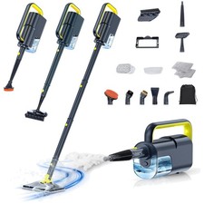 10-in-1 Steam Mop with Handheld Steamer - Dark Grey