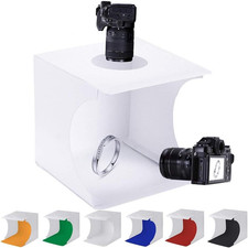 20x20x20cm Mini Photo Studio Light Box LED Tent with 6 Backgrounds