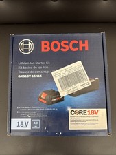Bosch GXS18V-15N15 18 Volt Li-ion Starter Kit   Charger  18V - 4.0 Ah Battery